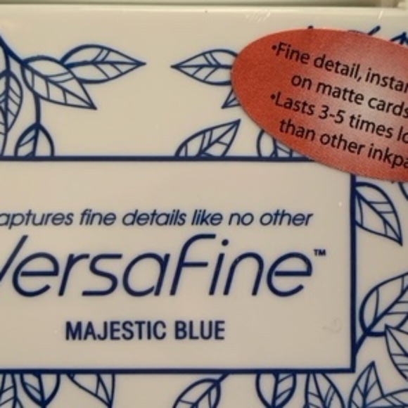 One Embossing Stamp Pad and One Versafine Majestic Blue Ink Pad - Picture 2 of 7